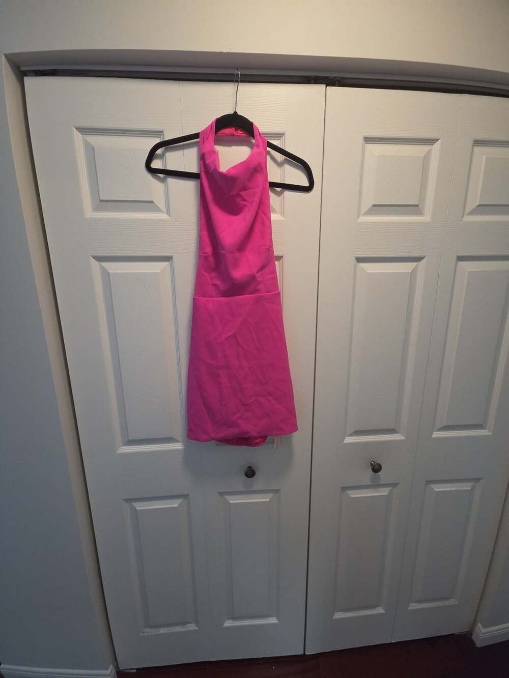 SHEIN BAE Halter Dress Size M Pink Mini Party Dress New